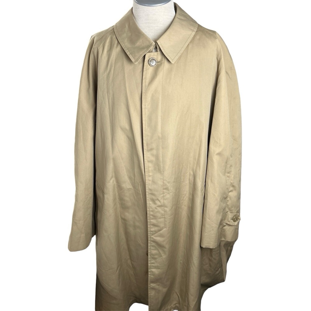 Cable Car Clothiers Men's Coat 48L Beige Vintage British Style Overcoat Wool
